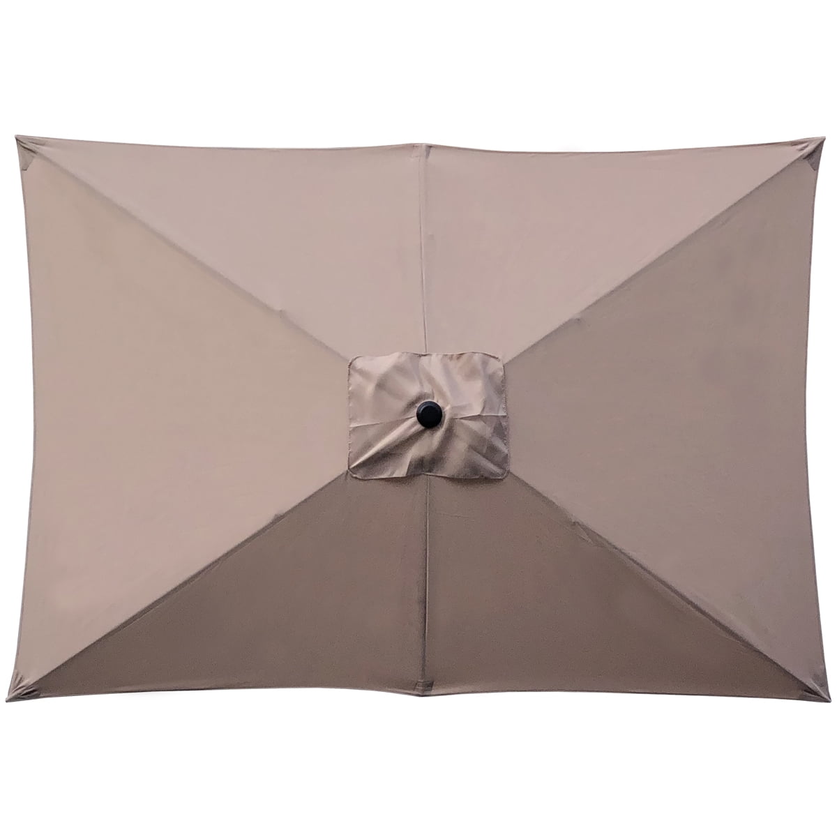 Abble 10 X 6.5 Feet Rectangular Market Umbrella - Tan