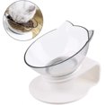 thumbnail image 1 of 15 Degree Height Cat Food Bowl Food And Water, Dog Bowl, Clear Plastic Bowl With Stand, Anti-vomit Cat Bowl Play Pet Tailored Bowl, 1 of 5