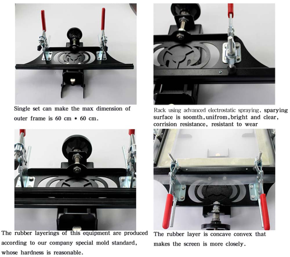 1 Set Manual Screen Stretcher Silk Screen Aluminum Screen Frame Stretching Tool 