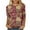 Multicolor, variant on Tnhcen Women's Vintage Floral Print Oversized 3/4 Sleeve Round Neck T-Shirts - Retro Casual Shirts S-5XL