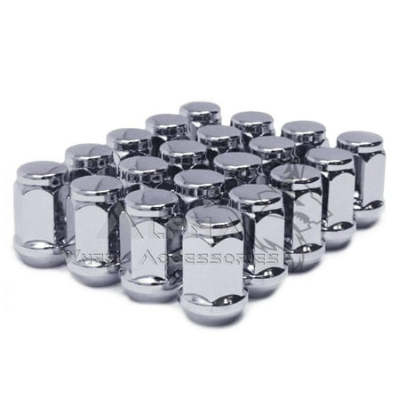 20 Chrome Lug Nuts 14x1.5 For 2015-Newer Ford Mustang GT Premium EcoBoost Cobra