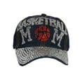 thumbnail image 2 of Top Headwear Basketball Mom Rhinestone Hat - Women's Shiny Bling Sports Mom Denim Cap, Red Ball, 2 of 4
