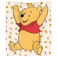 thumbnail image 3 of Winnie the Pooh flange Covering blanket | Christmas blanket, flange, plush, warm, Winnie the bear comfortable super fine fiber fake day blanket/XL-150*200cm, 3 of 6