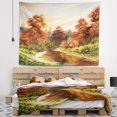 DESIGN ART Designart 'The Red River' Landscape Wall Tapestry