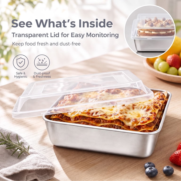 Walchoice 8x8" Square Baking Pan Set With Lids photo 5