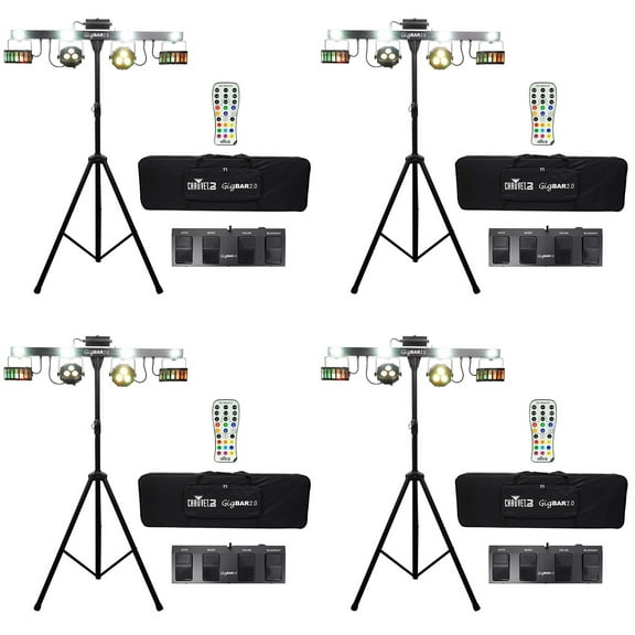 Chauvet DJ LED 2.0 Light FX System   Tripod Remote Footswitch Bag (4 Pack)
