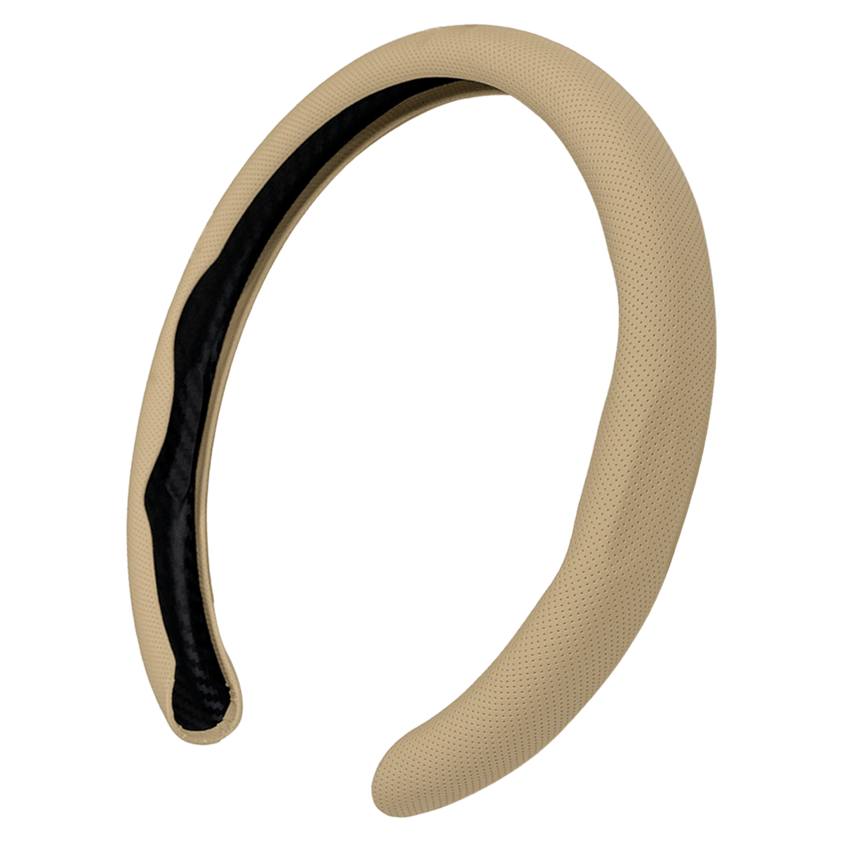 Car Steering Wheel Cover Nappa Leather Non-Slip Clip on Breathable Quick Install Universal fit 14½ to 15 inches Car Pickup SUV