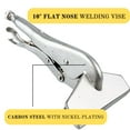 thumbnail image 2 of PLIER KING 3 Piece Industrial Grade Welding Clamps Set  Sizes 8", 9", and 11" Included  Nickel-Plated Steel Build  Great For Holding Sheet Metal Or Objects For Welding, 2 of 7