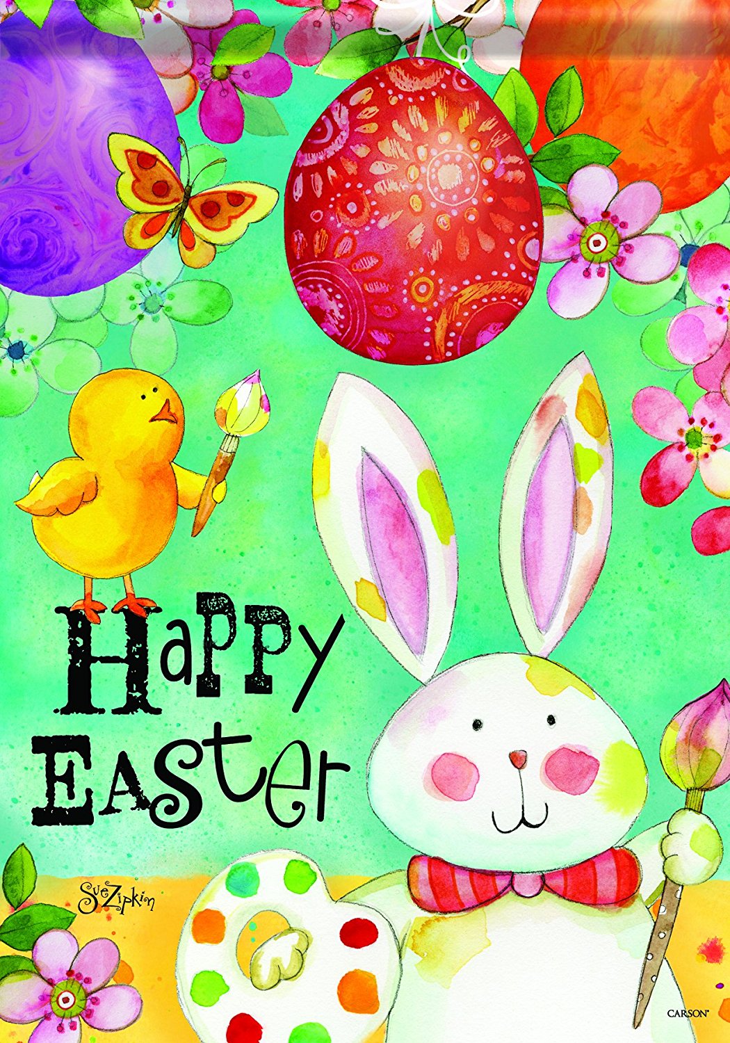 Home Accents FlagTrends Classic Large Flag, Painted Easter, Flag