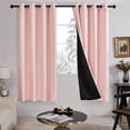 thumbnail image 1 of Deconovo Rideau Occultant 100 % de 72 Pouces de Long, Ensembles de Rideaux Roses, Blocage Total du Soleil, Réduction du Bruit, Rideaux de Fenêtre Isolés Thermiquement pour Fenêtres/balcon de Maison (Ensemble de 2, Rose Cristal, 52l X 72h), 1 of 4