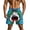 Light Blue, variant on Tqyyweavej Men's Plus Swim Trunks Pull-On Funny Pattern Color Block Shorts Drawstring Wide Leg Baggy Swim Shorts with Pockets