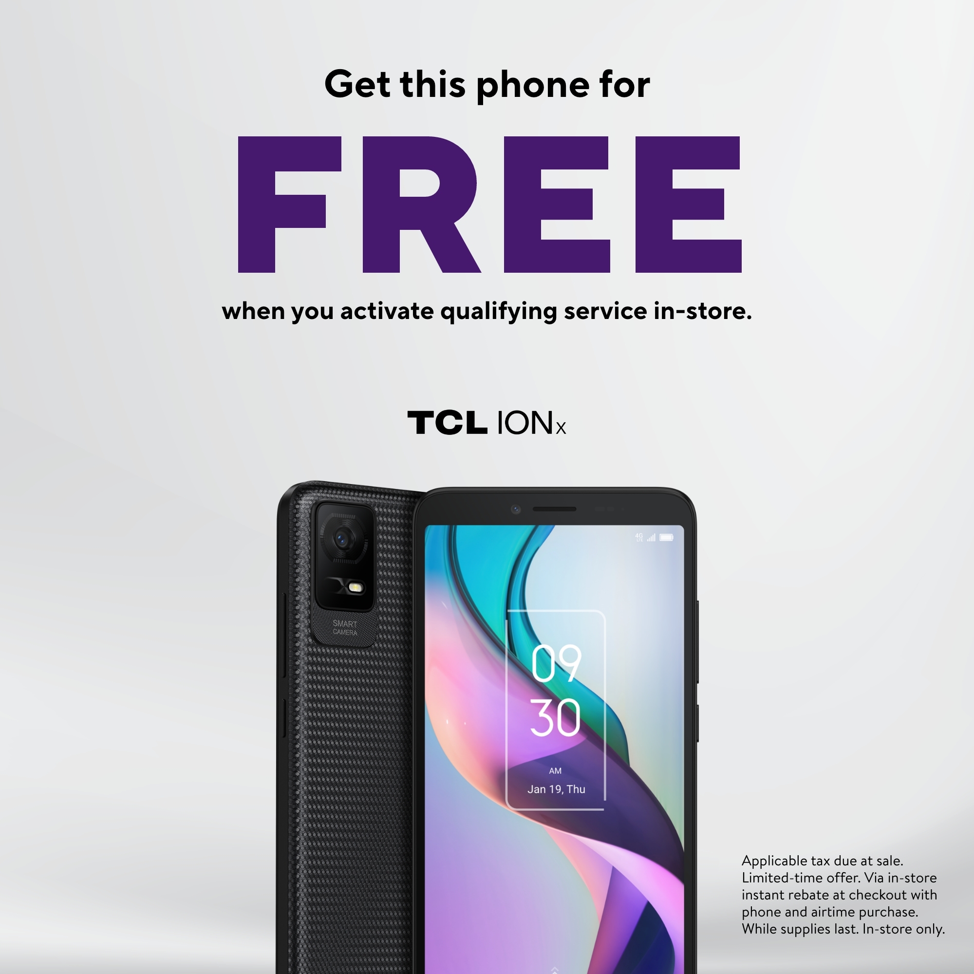Metro by T-Mobile TCL ION X, 32GB, Black - Prepaid Smartphone
