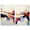 Gallery Wrapped, variant on Rhythmic Rush Colors Duo Canvas Print Sunset Pink Wall Decor Set by Art Remedy, Gallery Wrapped, 10 x 15