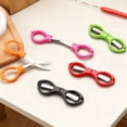 thumbnail image 6 of Stainless Steel Scissors | Ngxiha Anti-Rust Folding Scissors Glasses-Shaped Mini Shear, Safety Portable Scissors, Foldable Pocket Scissor, Suitable for Home, Office, Craft, Sewing - 1 Pc - Green, 6 of 9