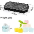 thumbnail image 3 of Bandeja para cubitos de hielo premium, molde para cubitos de hielo de gel de sílice, con tapa de sellado, 37 bandejas para cubitos de hielo, molde para cubitos de hielo hexagonal seguro y, 3 of 7