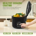 thumbnail image 3 of Moosum Rice Cooker Maker 10-Cup(Uncooked) with Steamer, Ceramic coating, BPA Free, Large capacity, Black, 3 of 6
