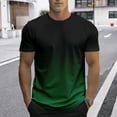 thumbnail image 2 of Wdgfv Men's Gradient Color T-Shirt, Short Sleeve Crewneck, Casual Summer Top, 2 of 5