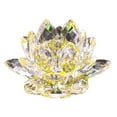 thumbnail image 2 of Hariumiu Faux Crystal Lotus Figurine Colorful Lotus Flower Ornament Lotus Paperweight Table Centerpiece for Home Office Decor Souvenir Gift, 2 of 8