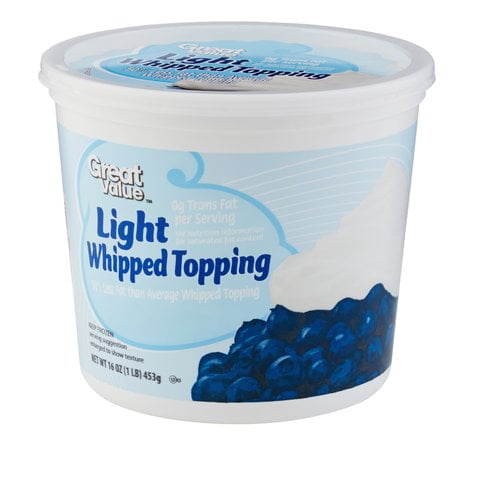 Who Makes Great Value Whipped Topping at Donna Arnold blog