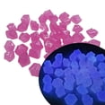 thumbnail image 2 of Guijarros decorativos de temporada rosa, 100 unidades, que brillan en la oscuridad, para acuarios, paisajismo, 14 mm, luminosos, para patios, cristales naturales, decoración de jardín., 2 of 8