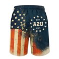 thumbnail image 6 of JULMCOMO 4th of July Men's Shorts Drawstring Patriotic Loose Stars Stripes Summer Shorts for 1776 with Pockets Hot Pink L, 6 of 6