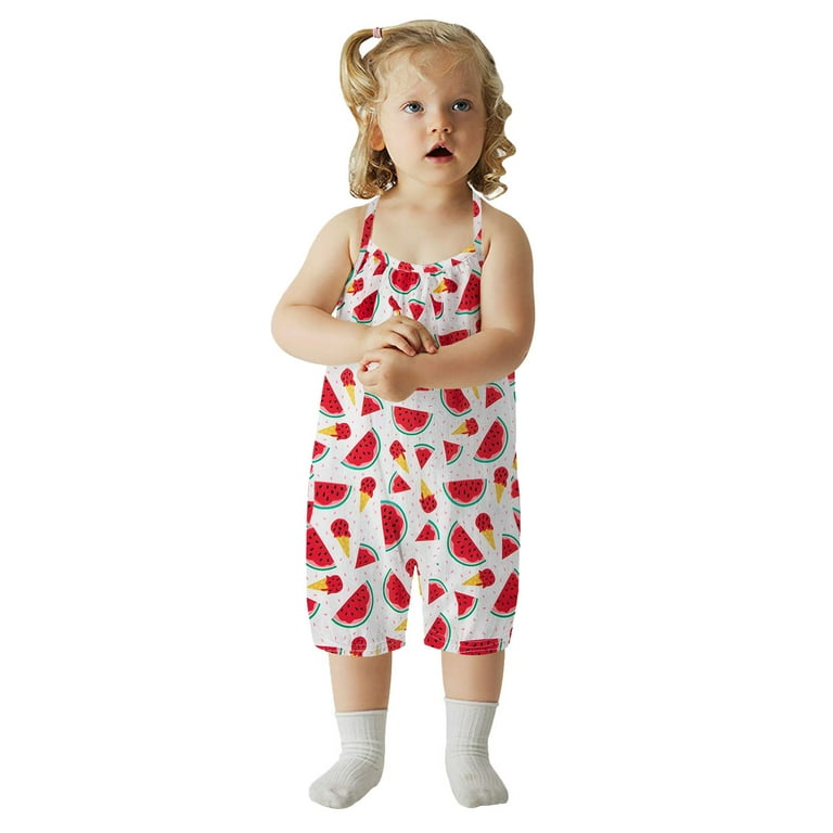 Bnwani Fallout Jumpsuit Baby Boys Newborn Printing Jumpsuit Romper Clothes Playsuit Girl Boy Infant Floral Stripe Print One piece Suit 100 Walmart