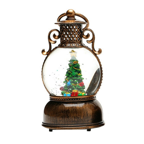 Kuntesetty Christmas Snow Globe Lantern Musical Decoration for Bedroom Wedding Seasonal Xmas Tree