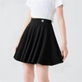 thumbnail image 5 of Antinious Girls Solid A-Line Flared Versatile Underneath Skirts with Shorts, 5 of 5