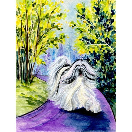 Caroline's Treasures Tibetan Terrier 2-Sided Garden Flag