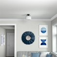 thumbnail image 2 of Henn&Hart 11"W Metal Semi Flush Mount Light in Blackened Bronze, 2 of 8