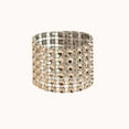 thumbnail image 6 of Efavormart 10 Pack Antique Diamond Rhinestone Napkin Ring With Self Adhesive Strip for Dinner Parties, Holidays, Family Gatherings  - Gold, 6 of 11