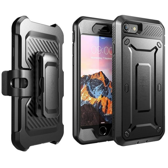 Case Belt Clip for iPhone 6/6S/SE (2020)/SE (2022) - Swivel Holster Built-in Screen Protector Hybrid Slim Fit Cover fits iPhone 6/6S/SE (2020)/SE (2022) Models