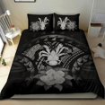 thumbnail image 3 of Niue Gray Hibiscus Bedding Set, 3 of 7