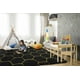 thumbnail image 4 of Alfombra TWINNIS Shaggy Push de 152 x 24 cm, color negro y dorado, 4 of 9