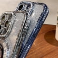thumbnail image 2 of Designed for iPhone Case,Luxury Electroplated Glitter Rhinostone Sparkle Sparkly with Kickstand Camera Lens Protection Shockproof Protective Cover Phone Case (iPhone 14,Grey), 2 of 5