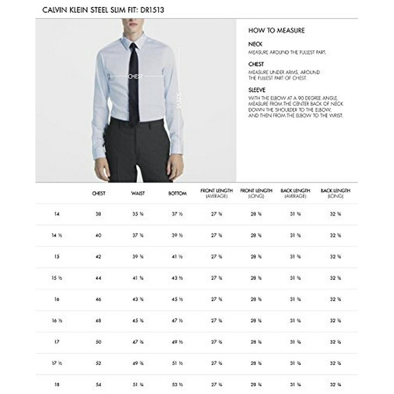 Calvin Klein Men's Dress Shirt Slim Fit Non Iron Herringbone, Blue