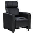 thumbnail image 3 of Benjara Heena Home Theater Set-5 Manual Recliners-2 Consoles-Black Faux Leather, 3 of 6