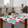 thumbnail image 6 of Cartoon Watermelons Pattern Square Fitted Table Cover Elastic Tablecloth Reusable Waterproof Fabric Table Cloth for Dining Kitchen Party Indoor Outdoor, 46X46 Inch, 6 of 6