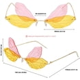 thumbnail image 5 of Gafas de sol sin montura para mujer, modernas, vintage y creativas., 5 of 5