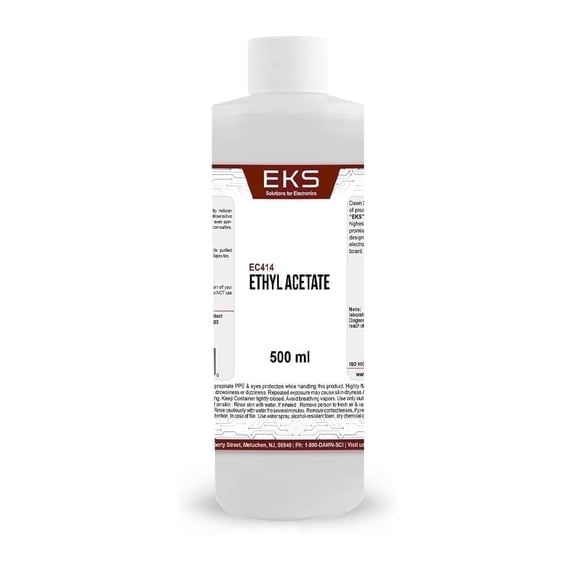 Dawn Scientific Ethyl Acetate ACS Grade 500ml - High Purity Solvent for Professional Laboratory and Analytical Use