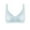 Blue, variant on No Show Bras for Women Push up No Underwire Bra Feature V-Neck Balconette Bra Style W-513 Hook and Eye Closure Sport Bras Plus Size Purple M
