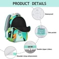 thumbnail image 3 of Rainbow Gradient Backpack Artistic Pop Art and Colorful Abstract Pattern School Bag Stylish Fashion Students Bag, 3 of 6
