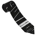 thumbnail image 3 of Balery Star Gazing Cat Illustration Corbata Clásica de Seda para Hombre, Corbata Tejida Jacquard, Corbatas Formales para Negocios y Bodas, 3 of 7