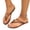 Brown, variant on Womens Summer Soft Breathable Barefoot Flip Flops, Wide Foot Sandals for Women Dressy, Large Size Flat Toe Post Beach Sandals for Vacation Daily Casual Wear