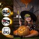 thumbnail image 4 of Marco de gafas de Halloween Gafas de disfraces de cosplay para suministros de fiesta de Halloween y Abody Tipo 3, 4 of 6