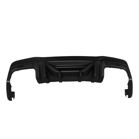 Ikon Motorsports Rear Diffuser Compatible with 2024-2026 Ford Mustang 7th Gen S650, Rock Style Gloss Black PP Rear Bumper Valance Spoiler Air Dam Chin Splitter Molding 4PCS