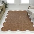thumbnail image 4 of JONATHAN Y SHAPES 8 x 10 Area Rug, Alice Cottage Two-Tone Scalloped - Terra/Cream, SHP103C-8, 4 of 7