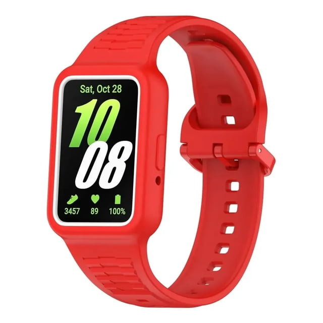 Correa de Silicona Transpirable con Case para Samsung Galaxy Fit 3, Unisex, Deportivo