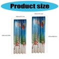 thumbnail image 3 of Holiday Curtains Christmas Snowflake Print Polyester Fabric Machine Washable Quick Setup Window Treatments, 3 of 8