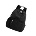 thumbnail image 2 of Mochila clásica básica, mochila informal, cierre de cremallera, bolso tipo cartera, bolso de hombro, mochila para hombre, para mujer, para viaje, para negro, 2 of 8